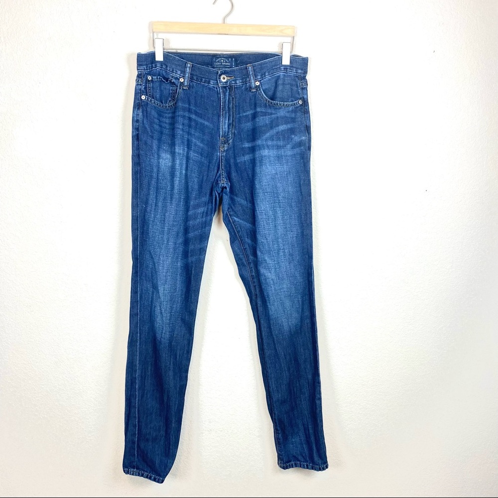Lucky Men’s Original Straight Dark Wash Blue Jeans